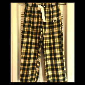 Green Bay Packers Women's L Pajama Pants, Flannel